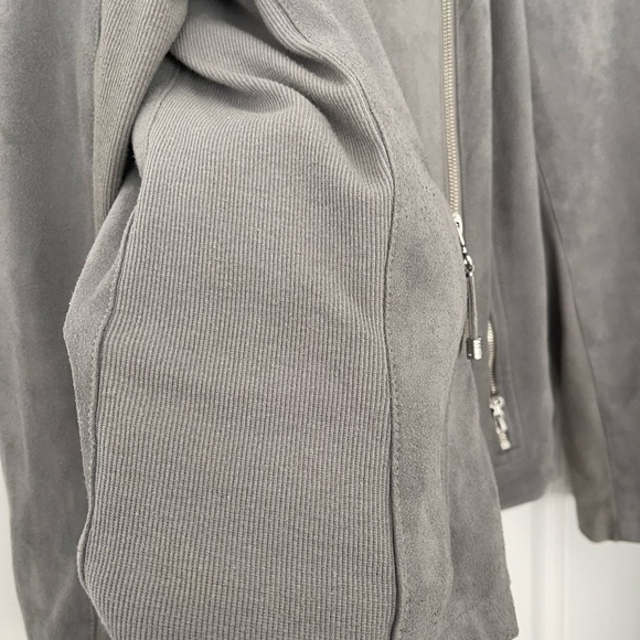 Calvin Klein faux suede moto jacket size XL - Picture 6 of 7